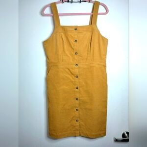 J. Crew Mustard Yellow Mini Dress